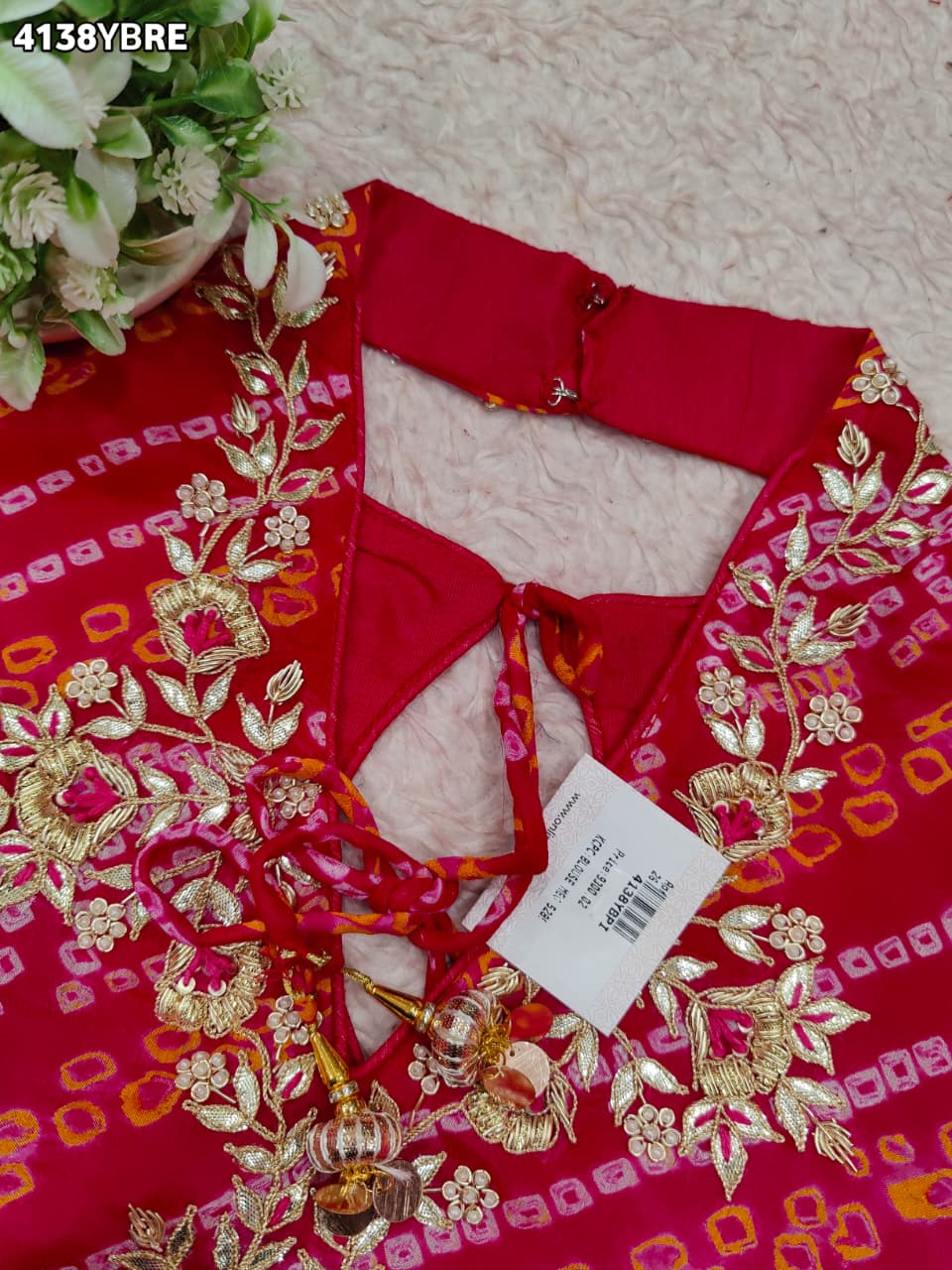 KcPc Premium Ojariya Blouse with Beautiful Zardosi WorkMEG