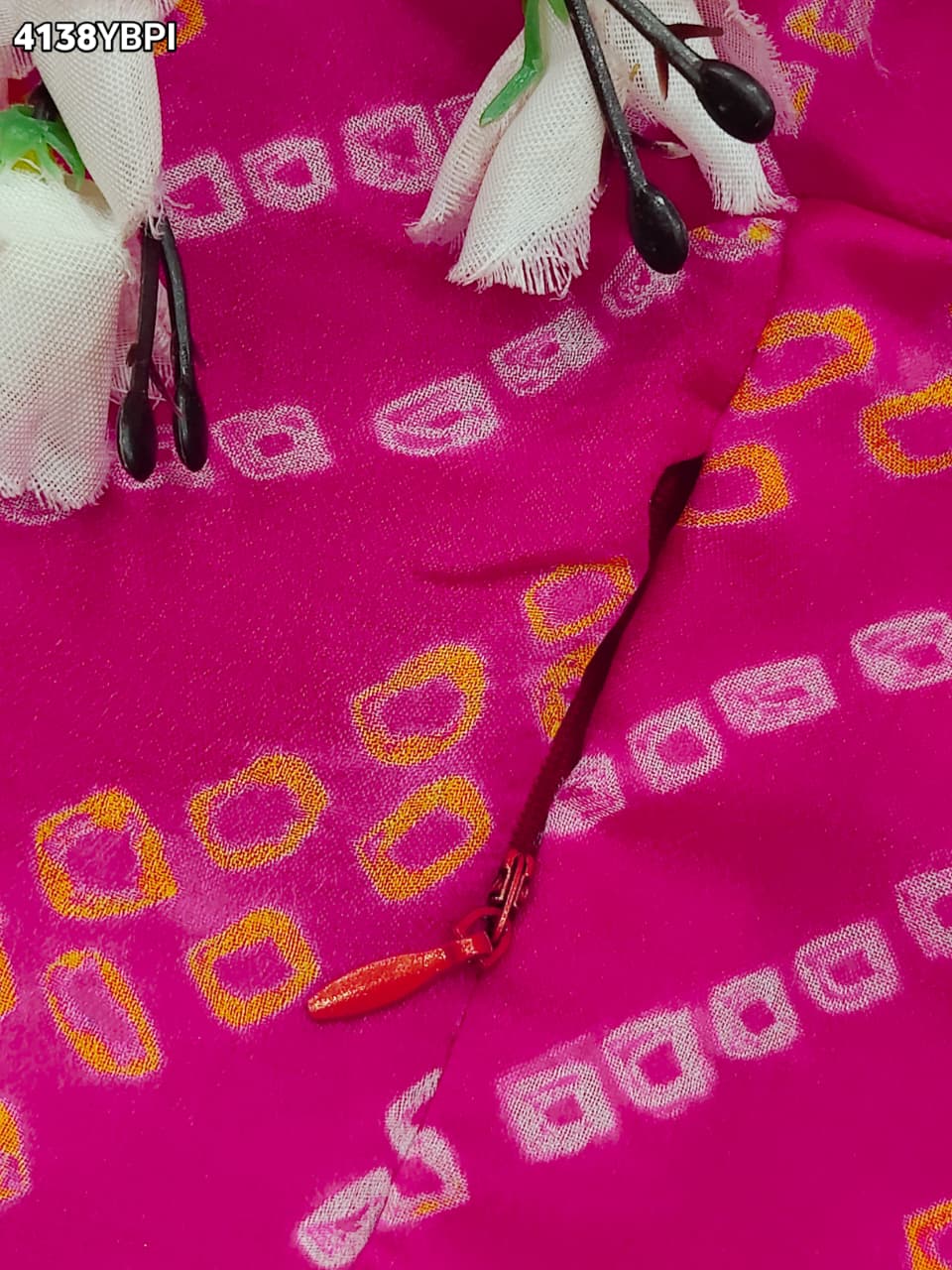 KcPc Traditional Bandhani Style Blouse in Ojariya FabricMEG