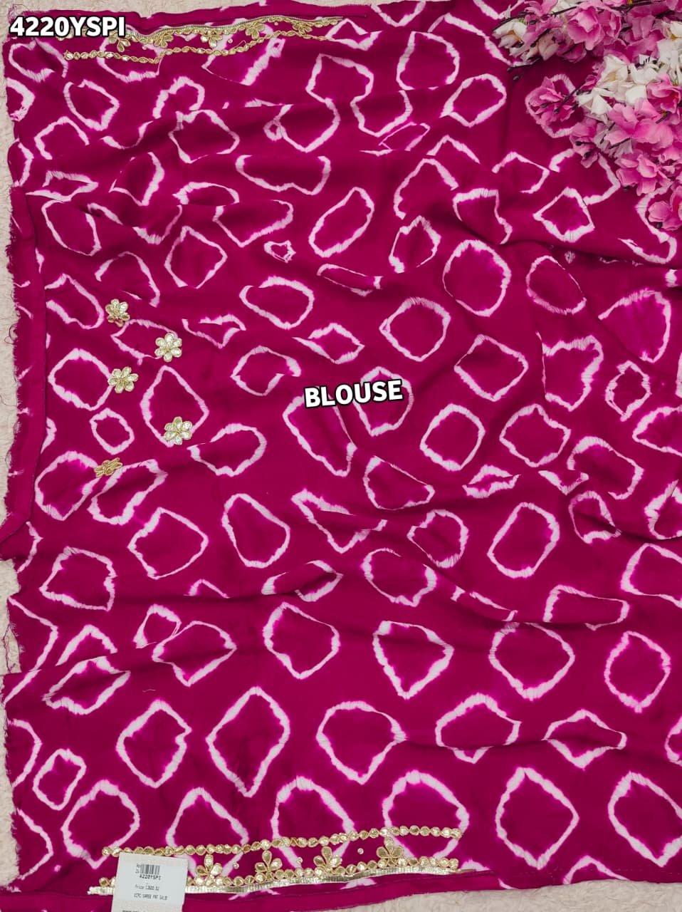 Buy Modal Silk Traditional Saree with Gota Patti Work Kcpc