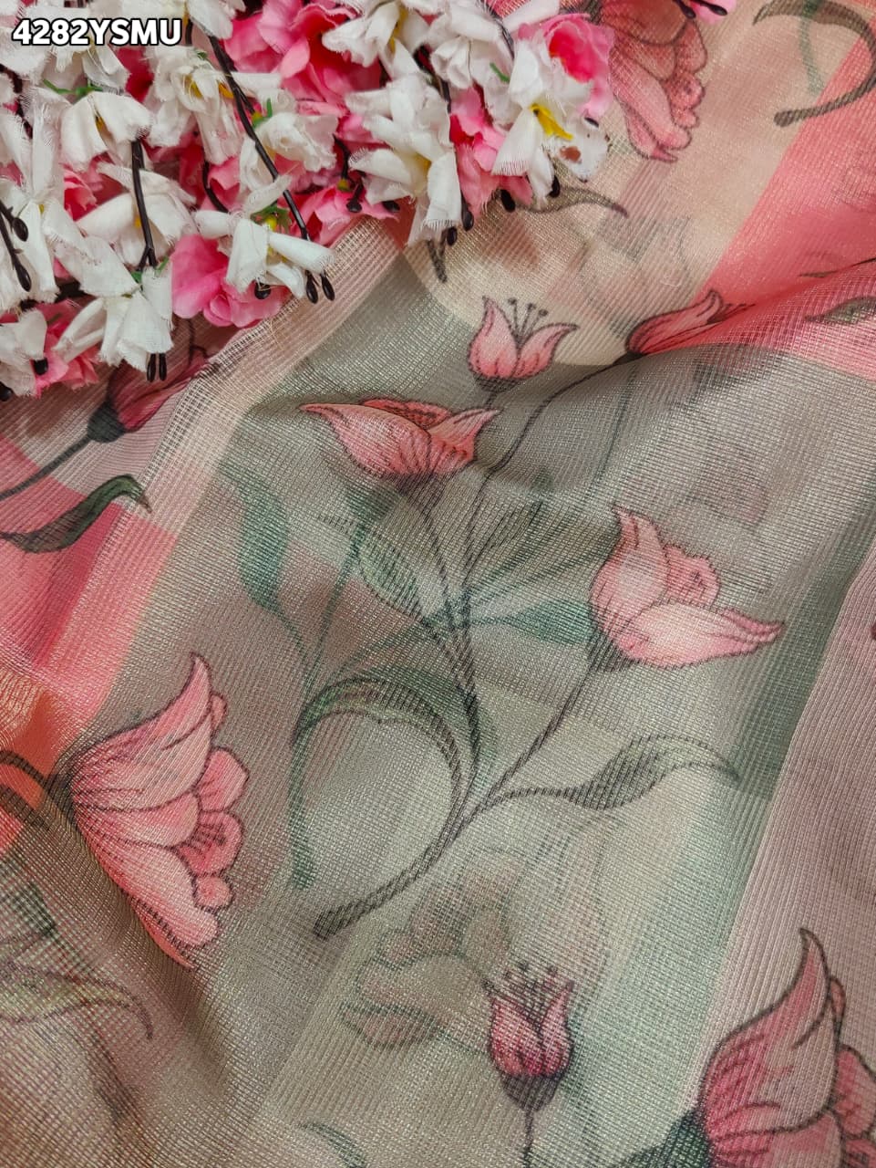 Buy Cotton Silk Printed Saree for Festive WearKcPc