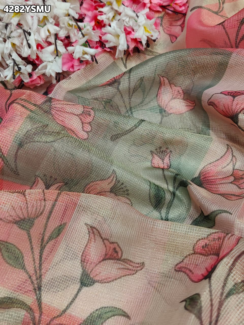 Buy Cotton Silk Printed Saree for Festive WearKcPc