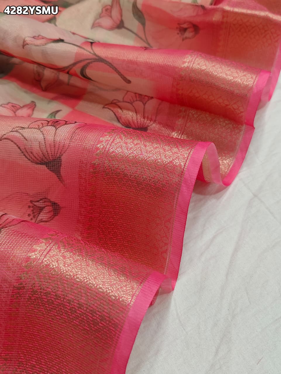 Buy Cotton Silk Printed Saree for Festive WearKcPc