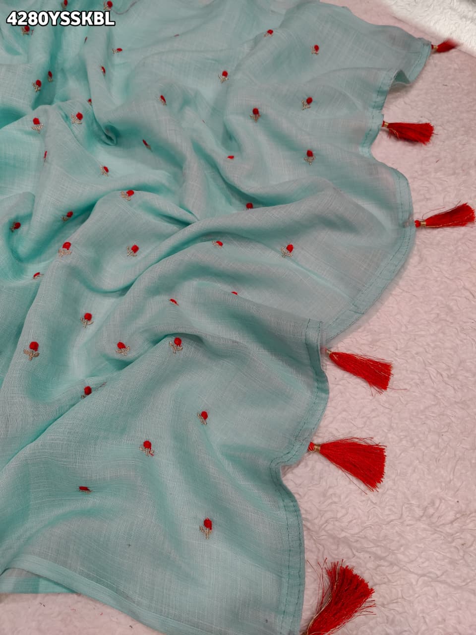 Buy Kota Doria Saree With Bandhani Stye KcPc