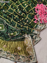 Buy Gaji Silk Saree With DesignerStyle KcPc