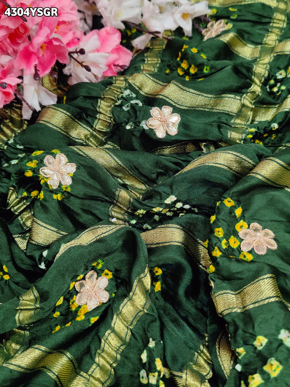 Buy Gaji Silk Saree With DesignerStyle KcPc