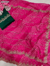 Buy Georgette Saree With Leheriya Style KcPc