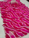 Buy HO Silk Saree With Leheriya Style KcPc