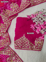 Buy Gaji Silk Bandhani Stye Saree KaPc