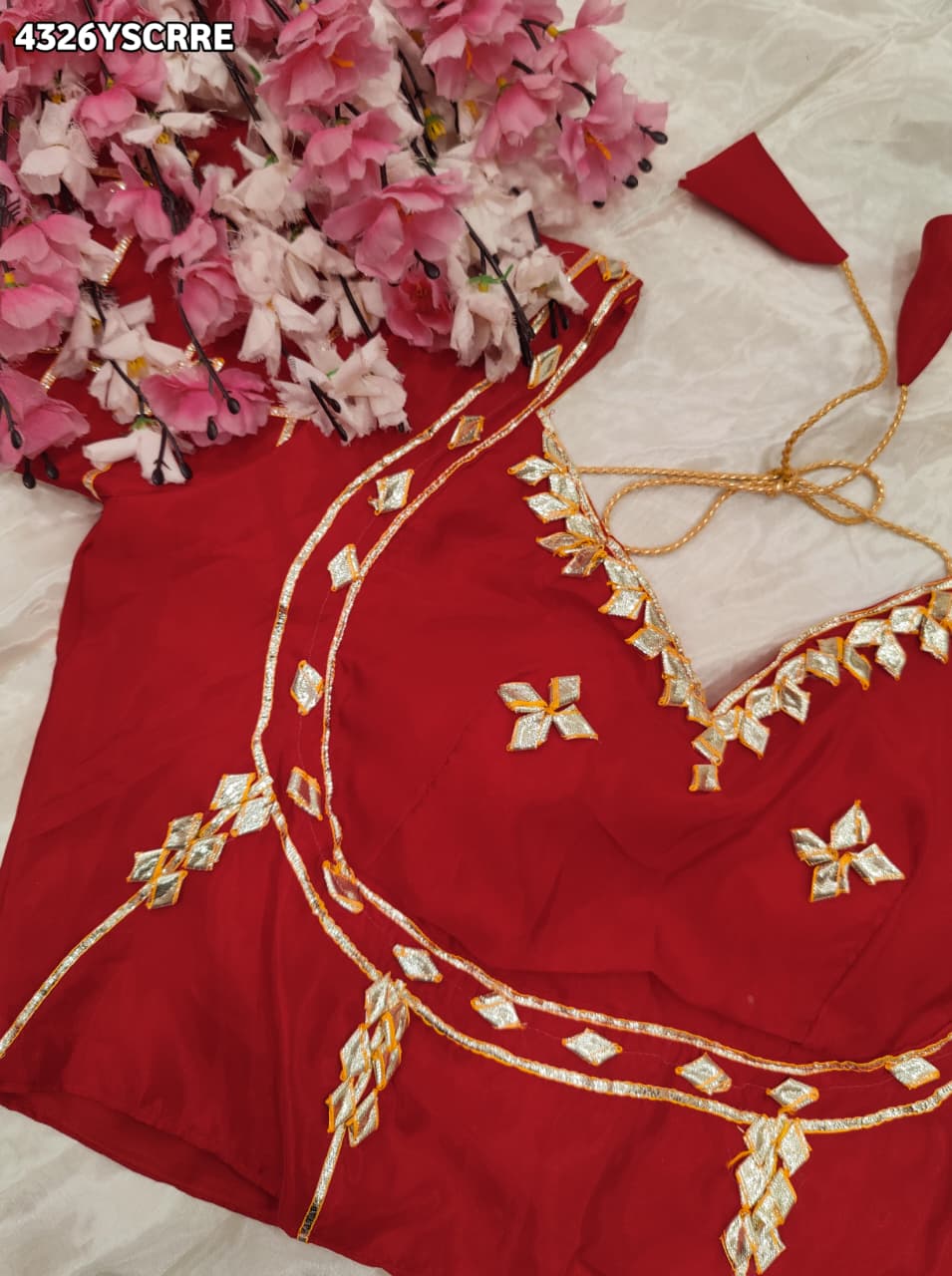 Buy Creap Silk Saree With Designer Style KcPc