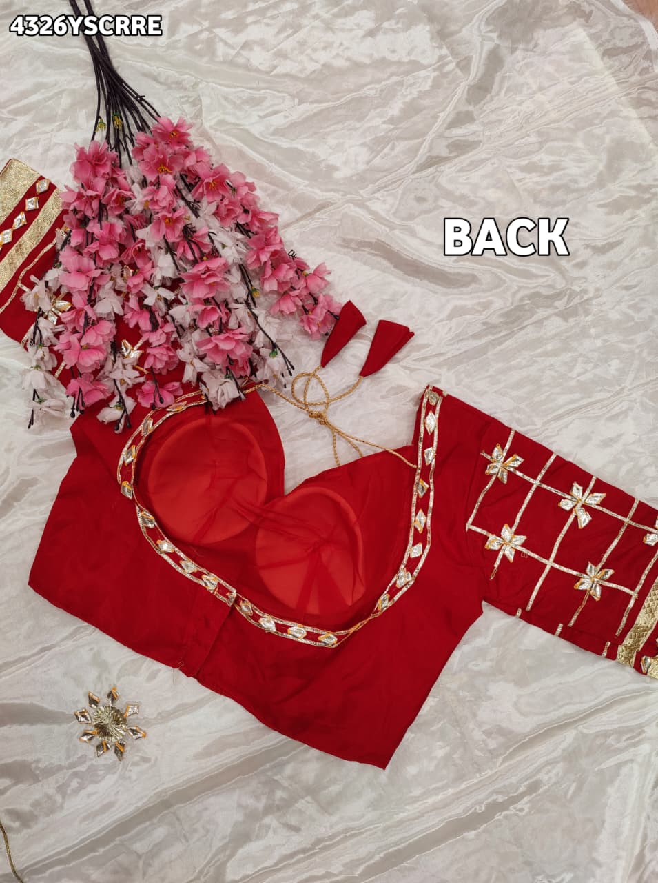 Buy Creap Silk Saree With Designer Style KcPc