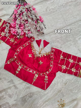 Buy Creap Silk Saree With Designer Style KcPc