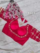 Buy Creap Silk Saree With Designer Style KcPc