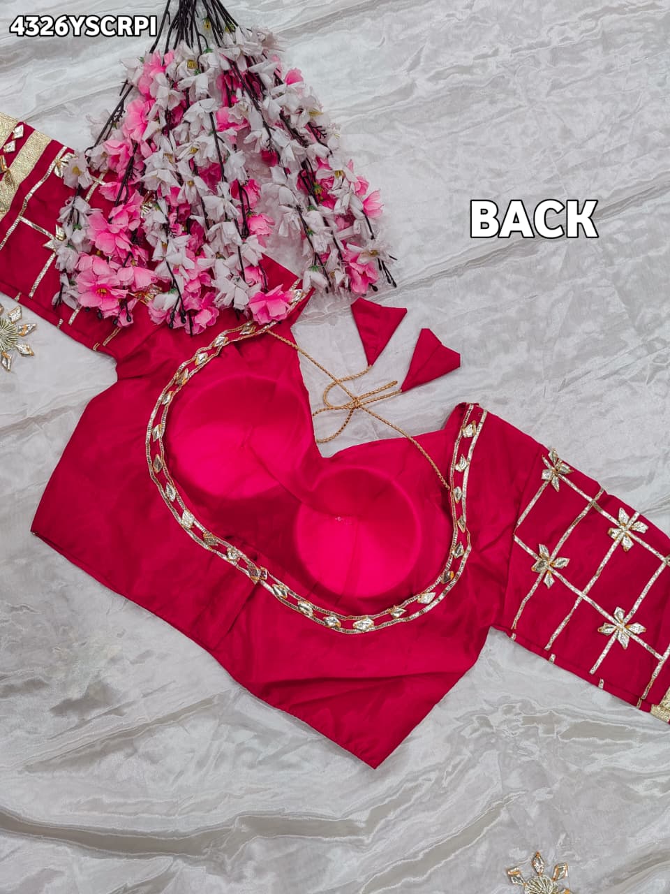 Buy Creap Silk Saree With Designer Style KcPc