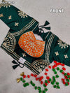 KcPc New Latest Designer Gaji Silk Blouse with Elegant Gota Patti Work Blouse PRD