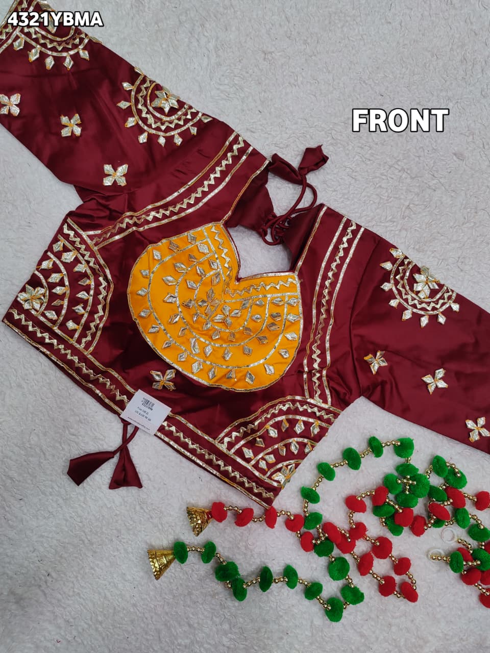 KcPc New Gaji Silk Designer Blouse with Gota Patti Work Blouse PRD