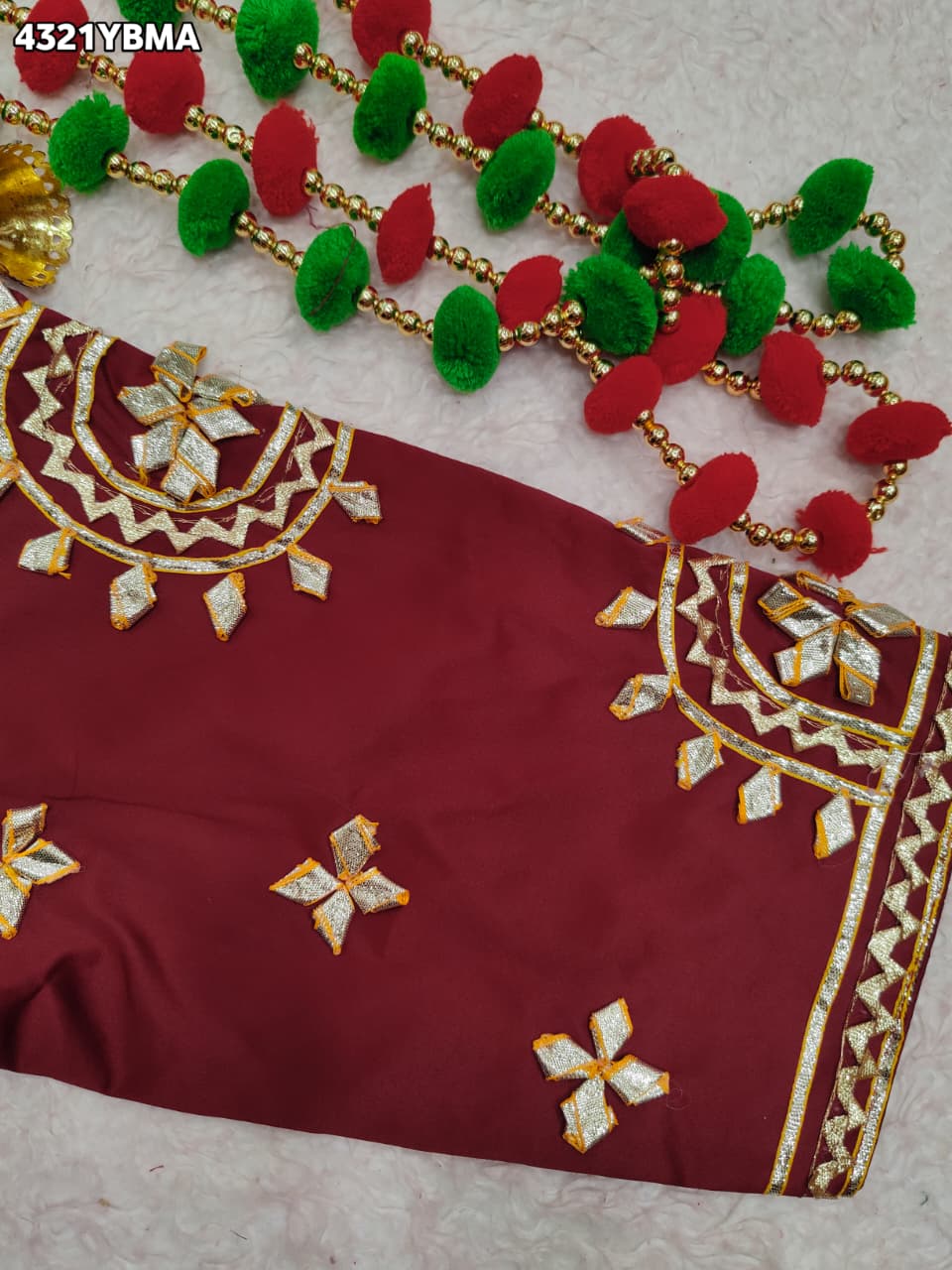 KcPc New Gaji Silk Designer Blouse with Gota Patti Work Blouse PRD