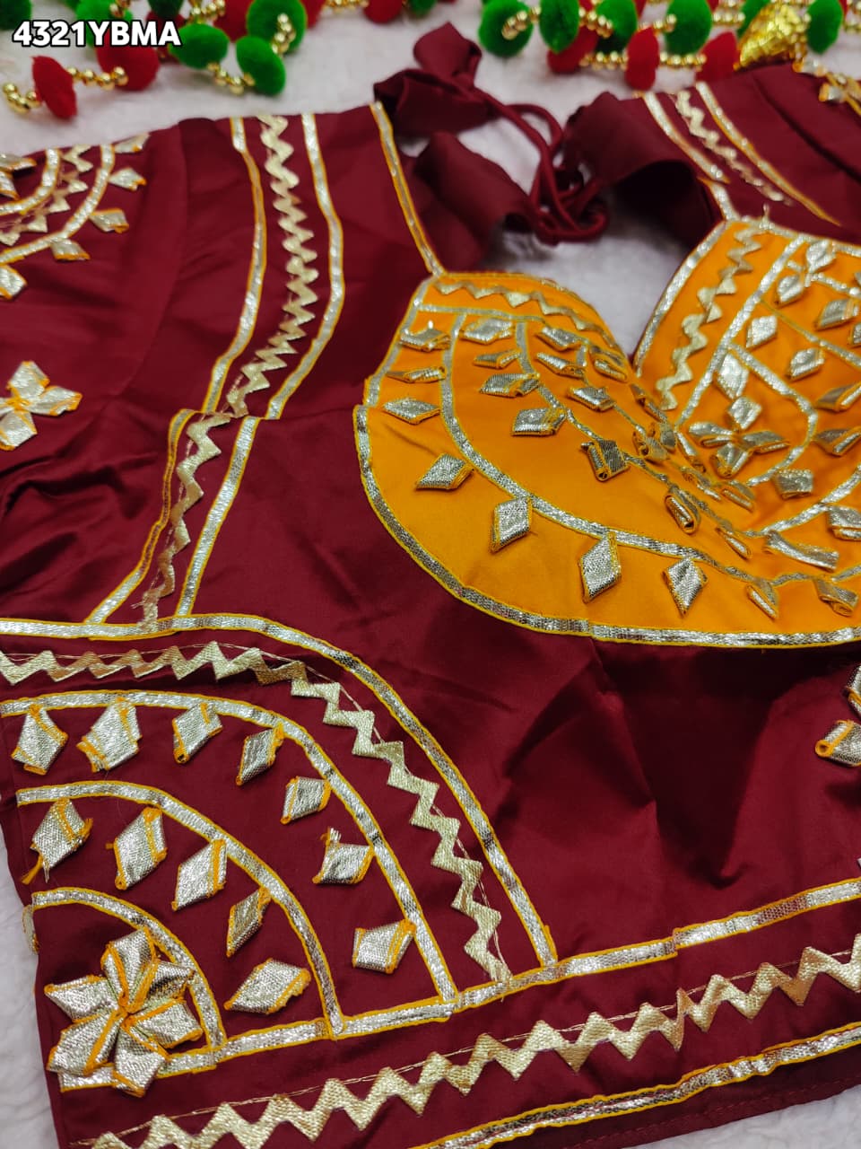 KcPc New Gaji Silk Designer Blouse with Gota Patti Work Blouse PRD