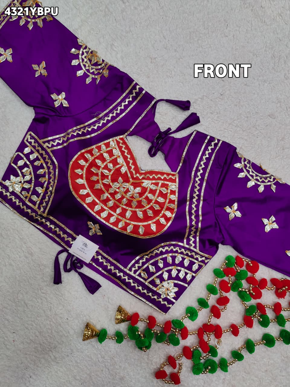 KcPc New Gaji Silk Blouse with Designer Gota Patti Work Blouse PRD