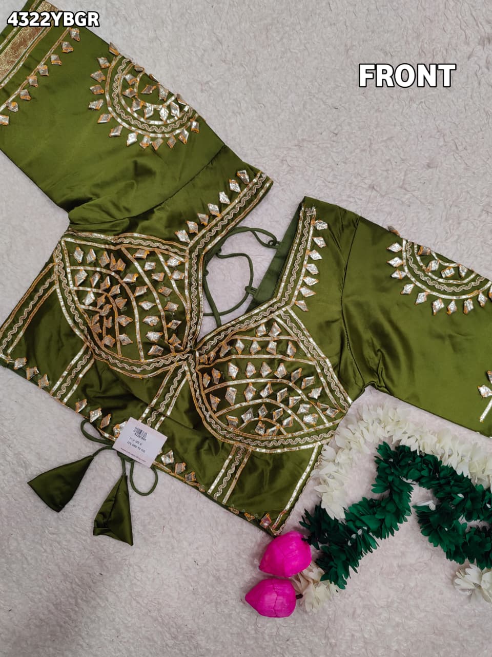 KcPc New Gaji Silk Blouse with Designer Gota Patti Work Blouse PRD