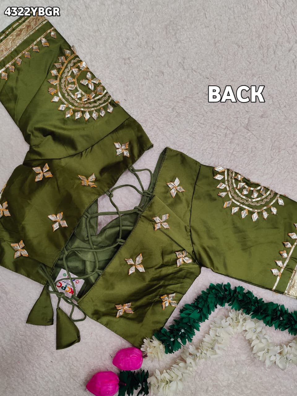 KcPc New Gaji Silk Blouse with Designer Gota Patti Work Blouse PRD
