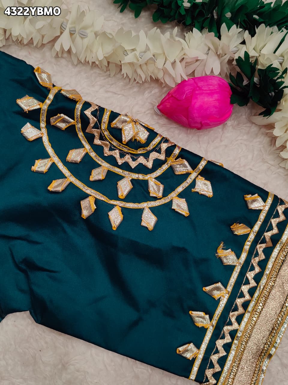 KcPc New Letest Gaji Silk Blouse with Designer Gota Patti Work Blouse PRD