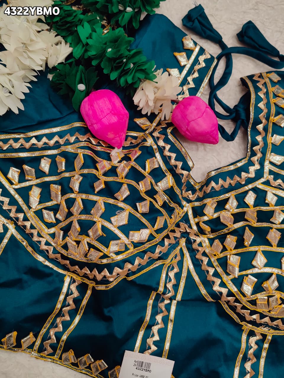 KcPc New Letest Gaji Silk Blouse with Designer Gota Patti Work Blouse PRD