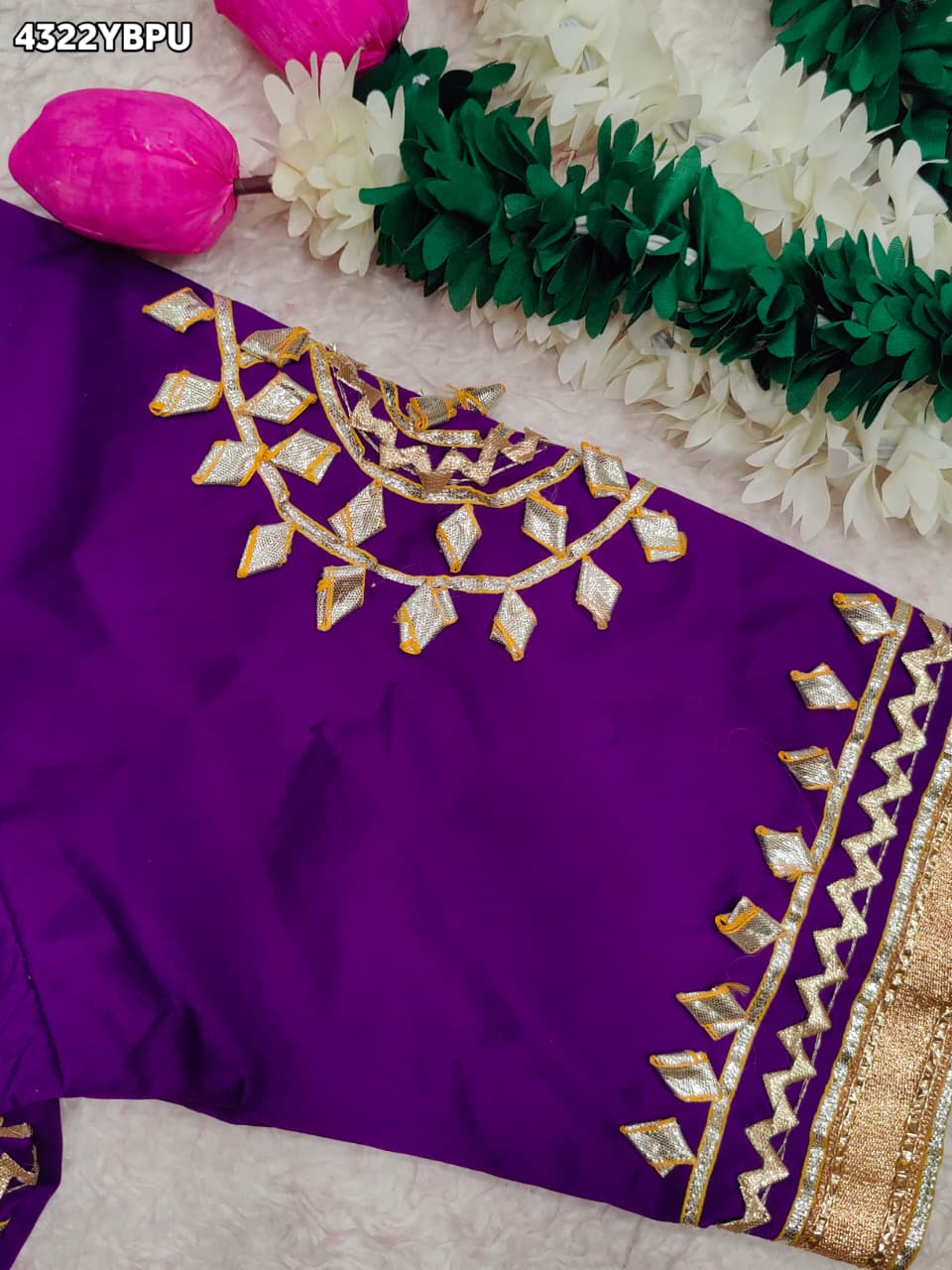 KcPc New Exclusive Gaji Silk Blouse with Designer Gota Patti Work Blouse PRD