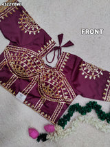 KcPc New Traditional Gaji Silk Blouse with Designer Gota Patti Work Blouse PRD
