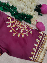 KcPc New Traditional Gaji Silk Blouse with Designer Gota Patti Work Blouse PRD