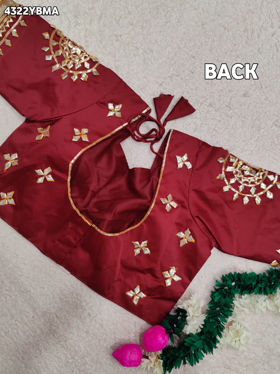 KcPc New Modern Gaji Silk Blouse with Designer Gota Patti Work Blouse PRD