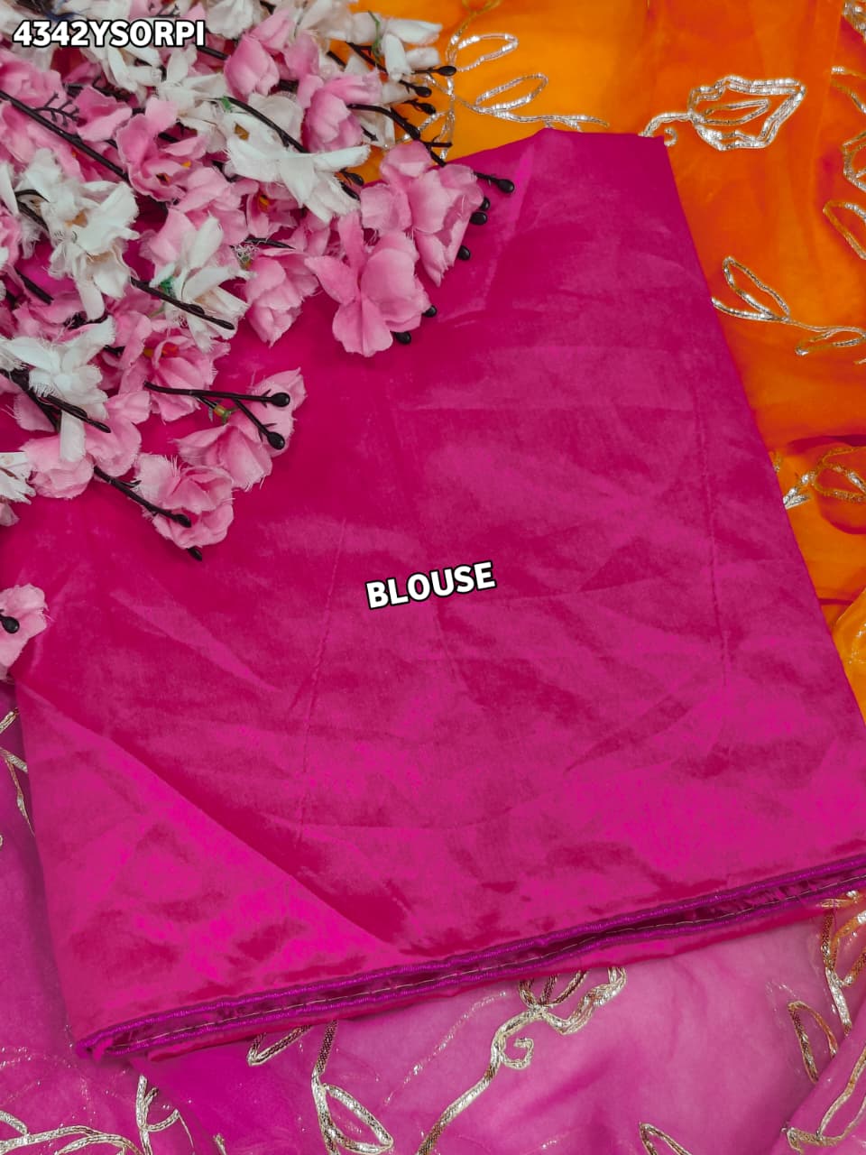 Buy Chiffon Saree With Gota Patti Work KcPc