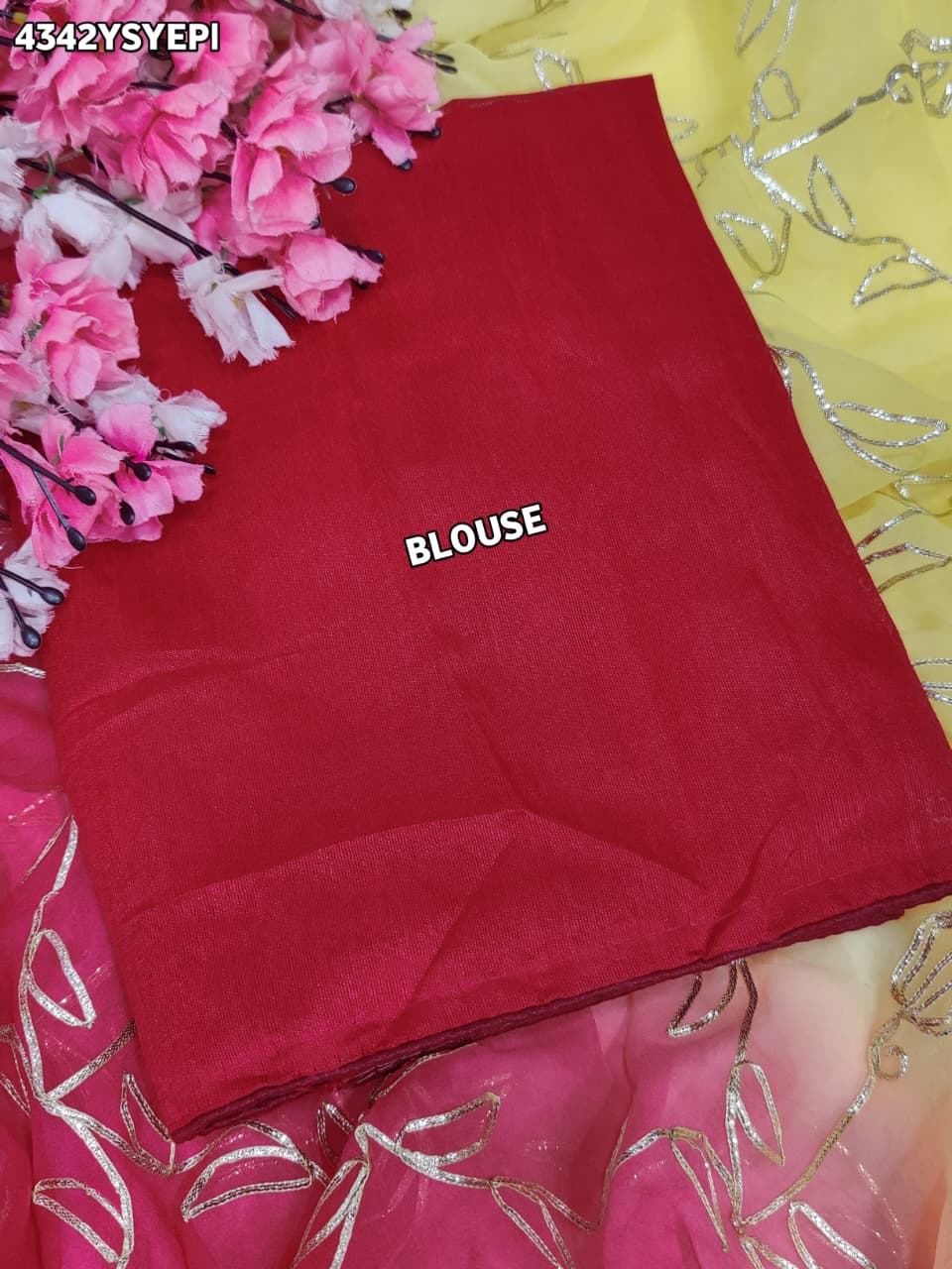 Buy Chiffon Saree With Gota Patti Work KcPc