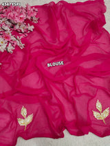 KcPc Premium Chiffon Leheriya Saree Designed with Traditional Gotapatti HandworkSFS