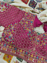 KcPc New Premium Kalamkari Style Saree Crafted with Beautiful Cutdana Detailing