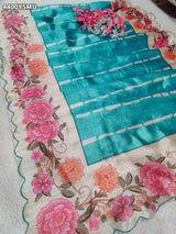 KcPc Premium Tissue Silk Floral Print Saree for Festive & Traditional WearVJT