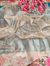 KcPc Premium Tissue Silk Floral Print Saree for Festive & Traditional WearVJT