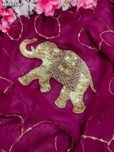 KcPc New Royal Festive Wear Chiffon Saree Crafted with Beautiful Aari Tari EmbellishmentDWA