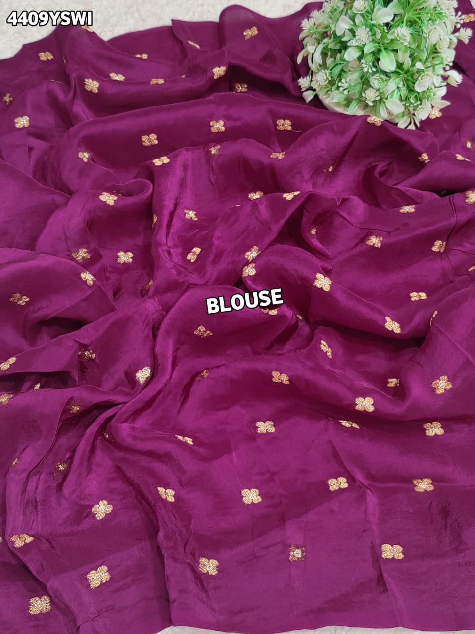 KcPc New Royal Festive Wear Chiffon Saree Crafted with Beautiful Aari Tari EmbellishmentDWA