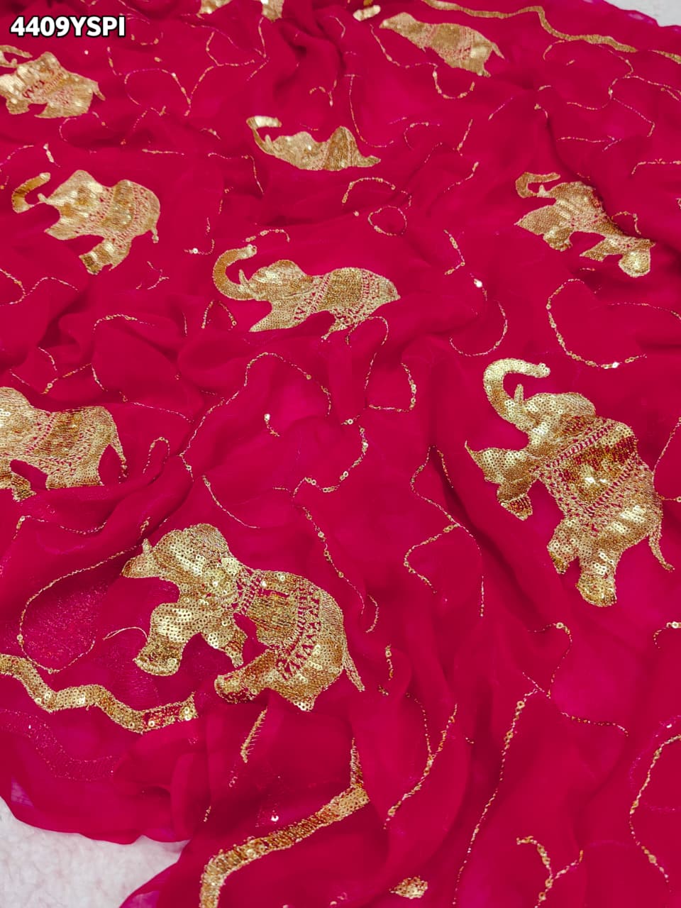 KcPc New Beautiful Designer Chiffon Saree with Timeless Festive EleganceDWA