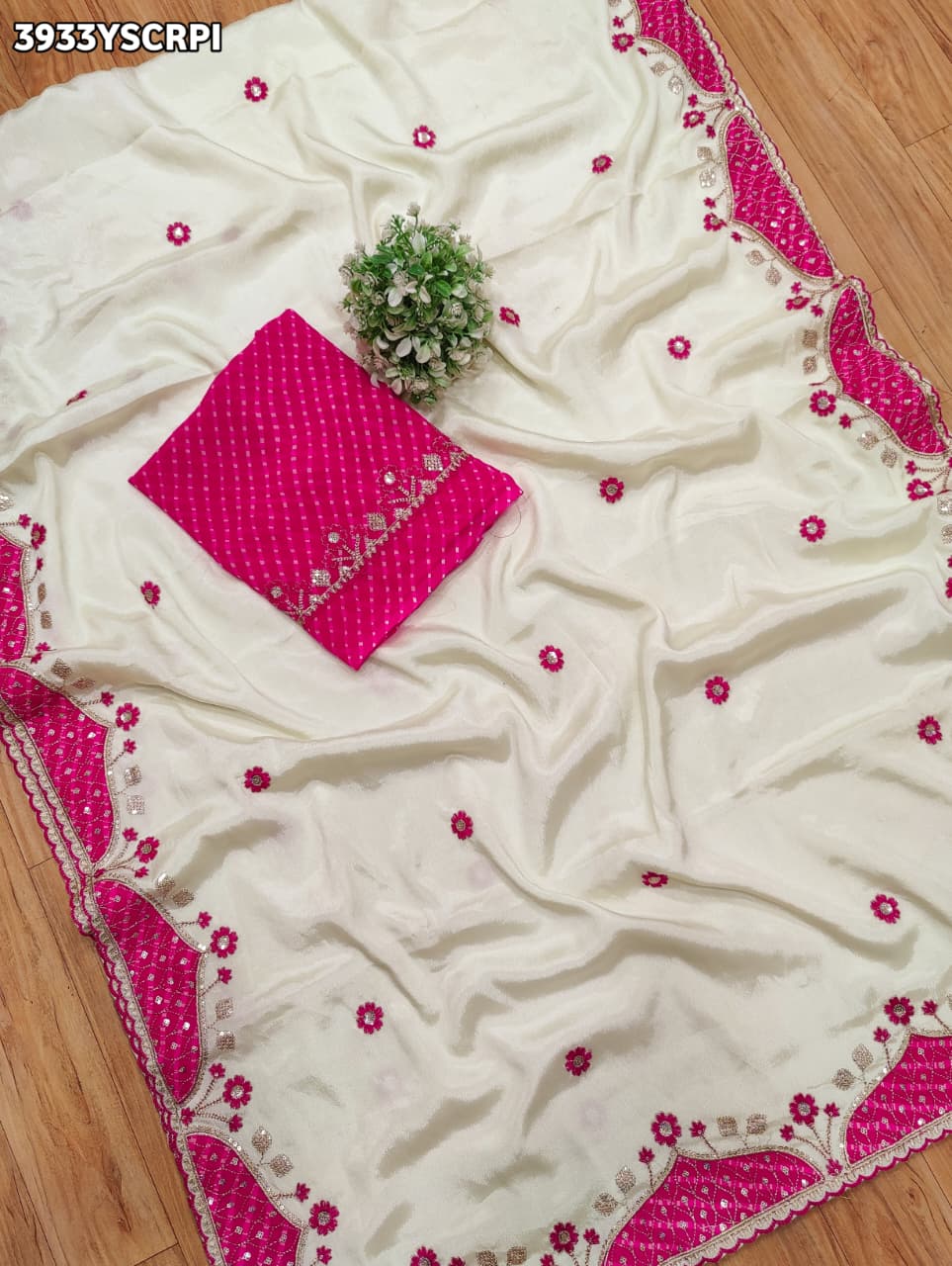 KcPc Premium Designer Saree with Rich Tari Work and Ethnic Elegance SWA