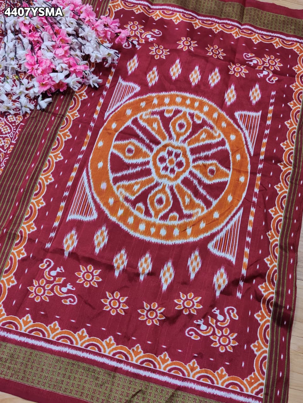 KcPc Premium Cotton Silk Saree with Beautiful Printed Style DesignAPL