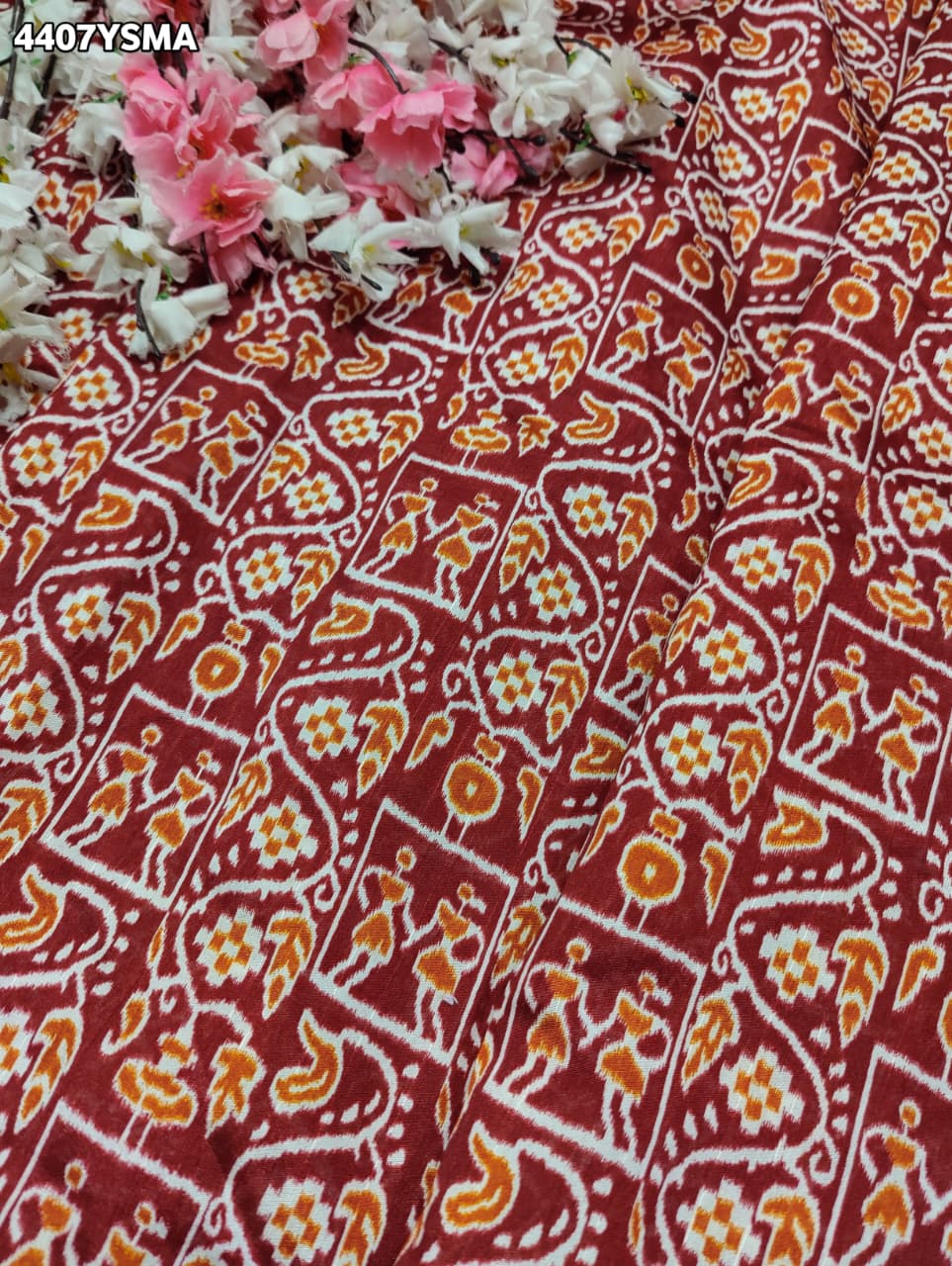 KcPc Premium Cotton Silk Saree with Beautiful Printed Style DesignAPL