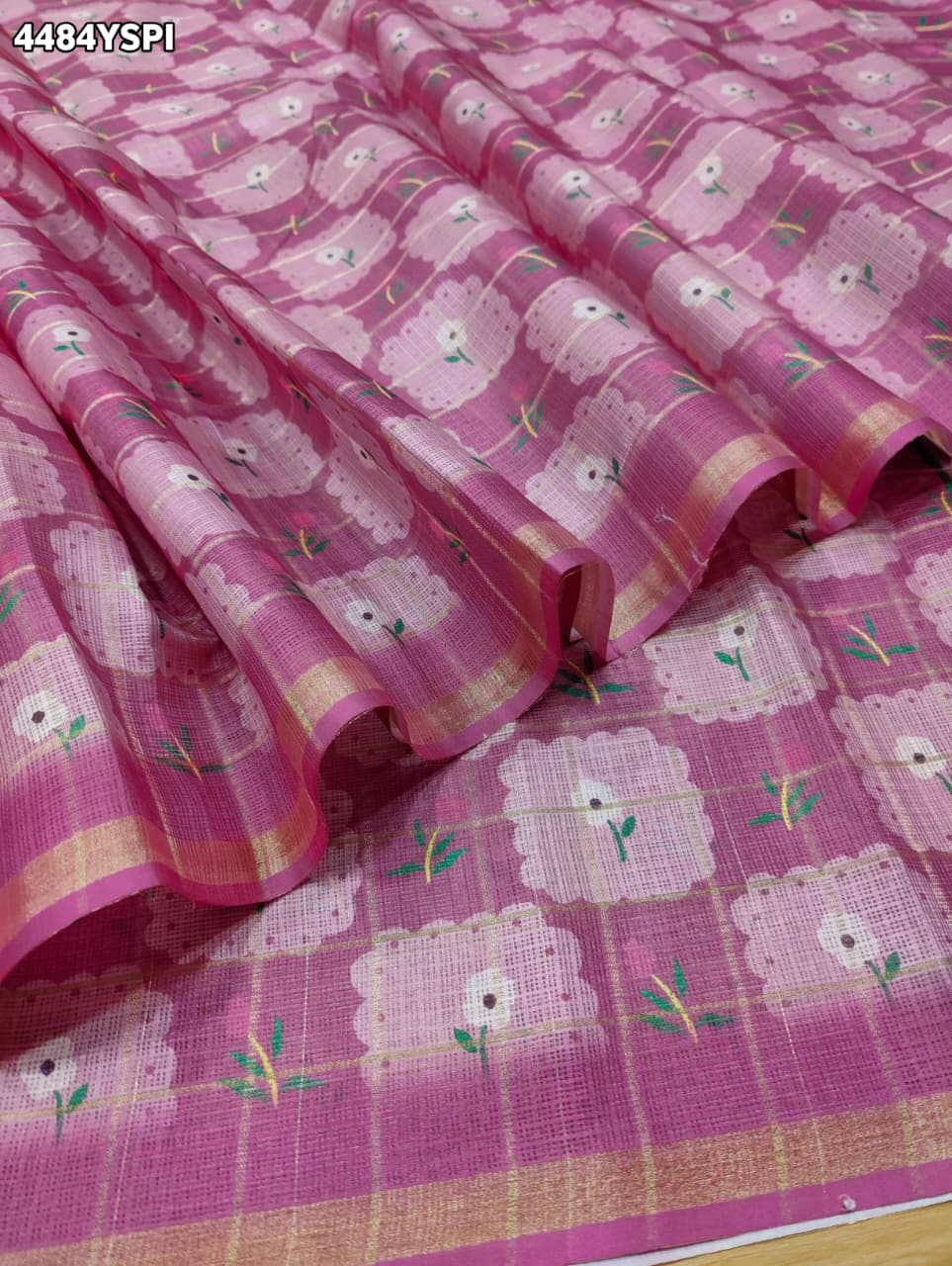 KcPc Beautiful Kota Doria Saree with Graceful Ethnic EleganceSWA