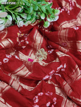 KcPc New Beautiful Bandhani Style Saree with Premium Gotapatti Detailing