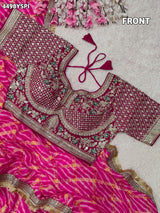 KcPc Premium Georgette Saree Featuring Classic Leheriya Design BAL