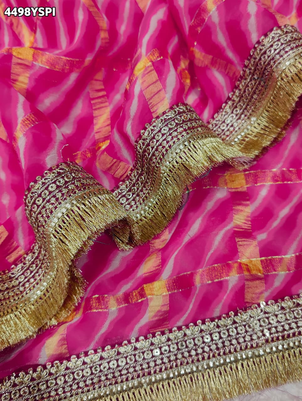 KcPc Premium Georgette Saree Featuring Classic Leheriya Design BAL