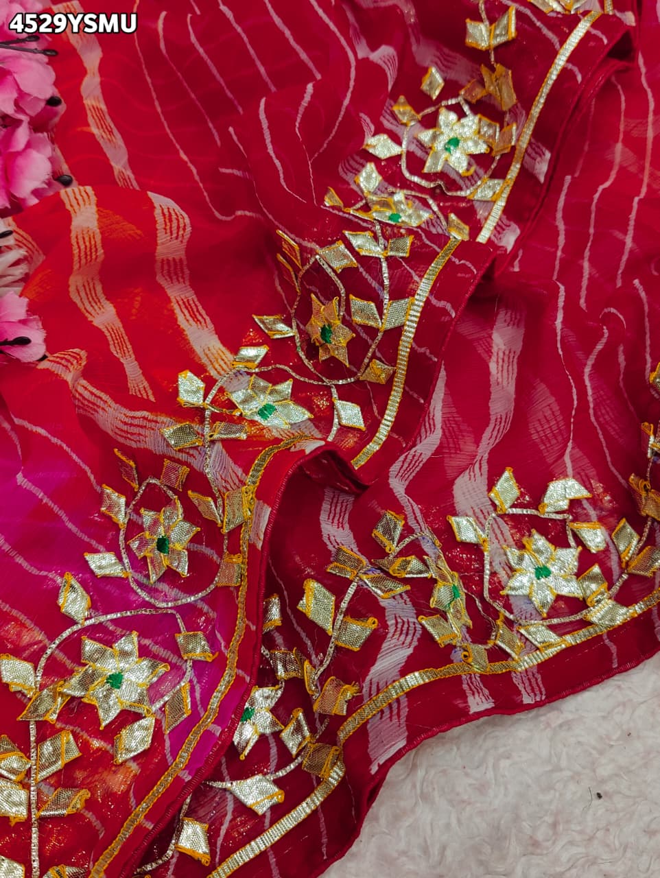 KcPc New Premium Georgette Chiffon Sarees for Every OccasionSFS