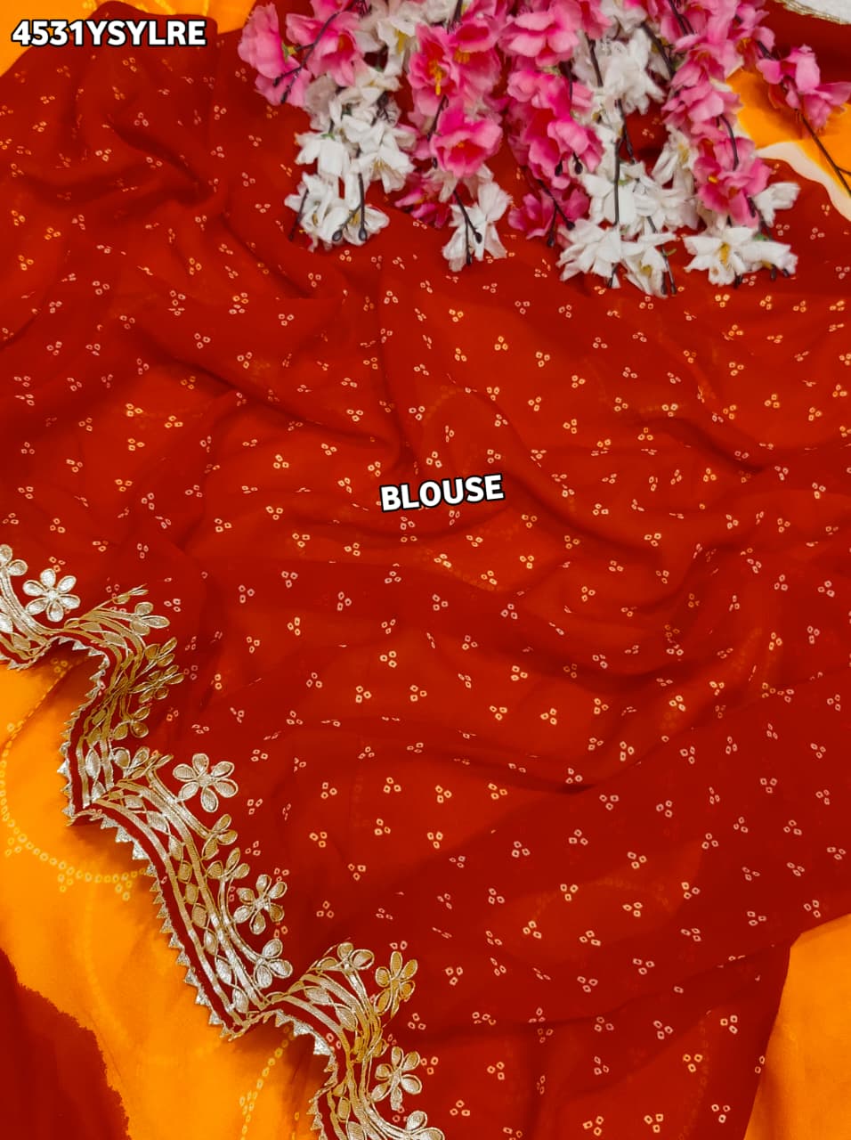 KcPc New Collection of Premium Bandhani Sarees for Every Celebration SANJU