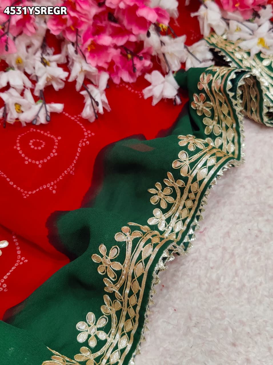 KcPc New Royal Bandhani Sarees with Festive Charm SANJU