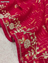 KcPc Luxury Georgette Sarees with Fine EmbroideryGAN